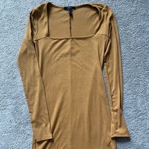 Pumpkin spice colored dress